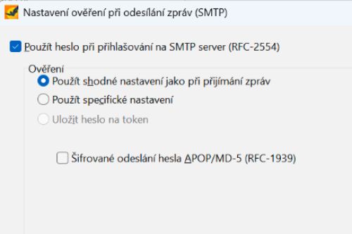 Ověřování SMTP